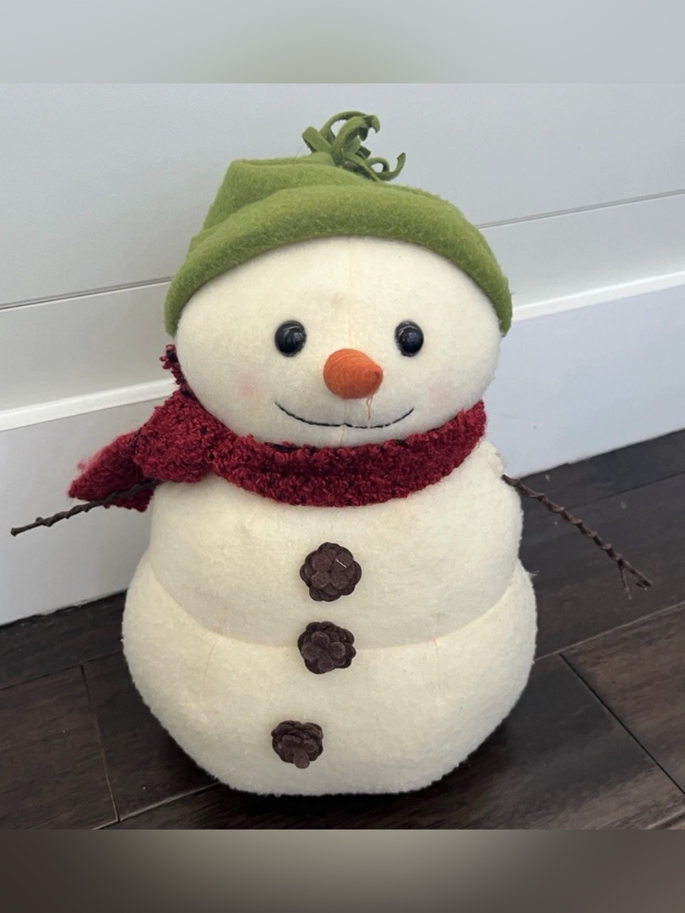 Hallmark Jan Karon MISTLETOE MITFORD SNOWMAN Plush 12"